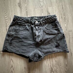 Super High-Rise Cutoff Shorts - Black - Wild Fable - Size 4